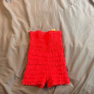 Malco models red bloomers size M